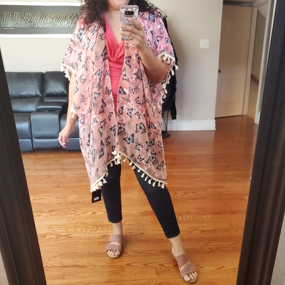 Pink Butterfly Kimono - Picture 4 of 4
